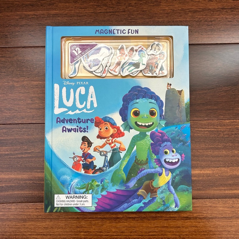 Disney Pixar Luca Magnetic Fun Book - Blue